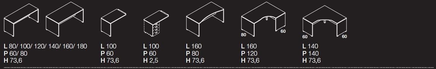 Las Mobili Модульный рабочий стол Oxi sun-id-1384078 - Вид №2