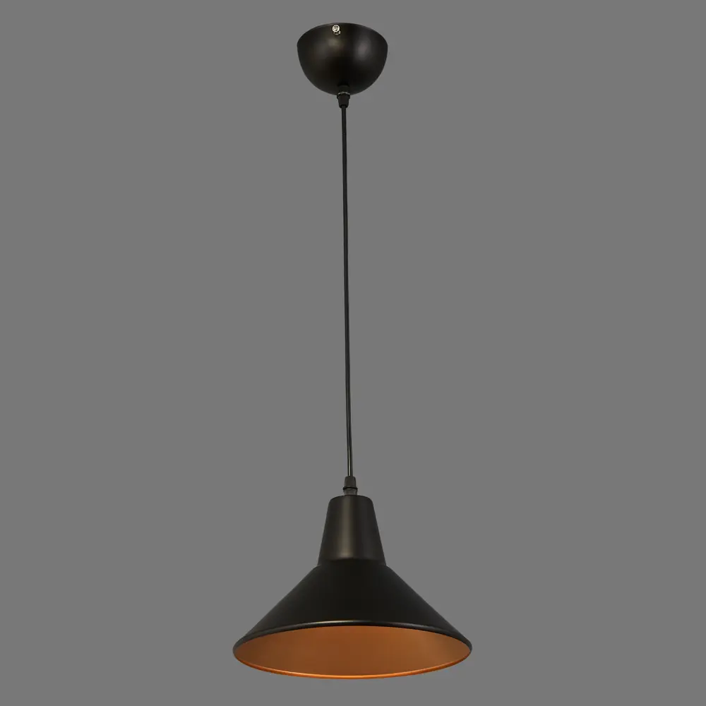 Подвес 1400/1P 1xE27x60 Вт, цвет чёрный/золото 18714335 STLM-2033082 JLIGHT  - Вид №2