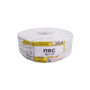 Провод Промэко ПВС 3x1.5 50 м ГОСТ цвет белый 82912095 STLM-2173992