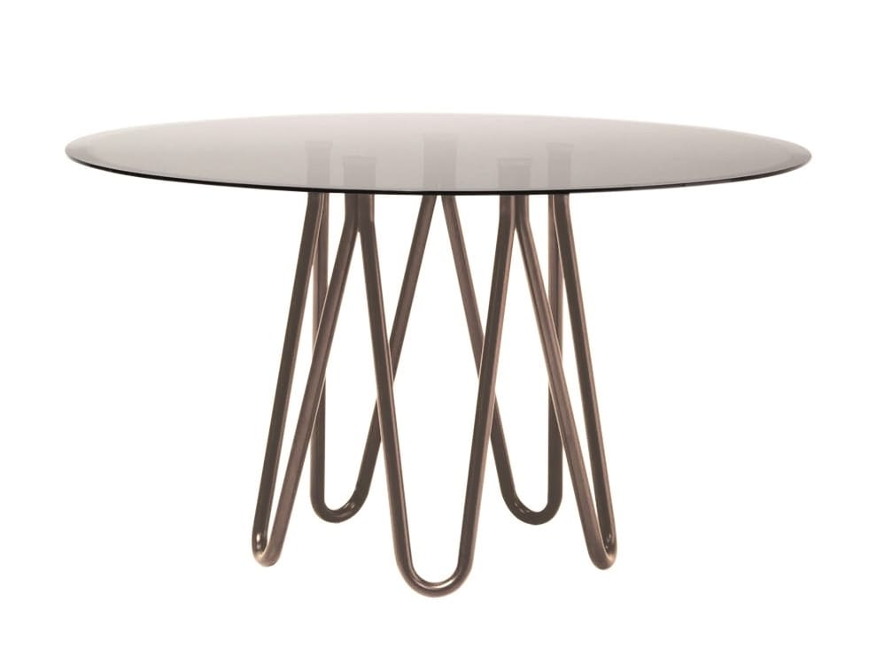 Круглый стол из металла и стекла Casamania & Horm Медузы ARCH-00037889 - Вид №1