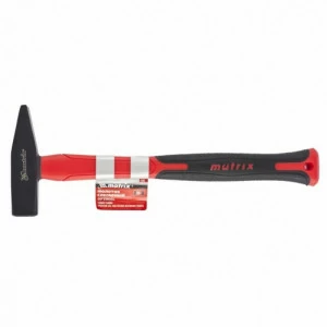 Молоток слесарный 1000г Оptimal квадратный боек, фиберглассовая обрезиненная рукоятка MATRIX