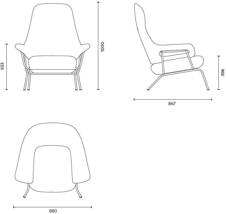 Hem Кресло из ткани с подставкой для ног sun-id-1350479 - Вид №12