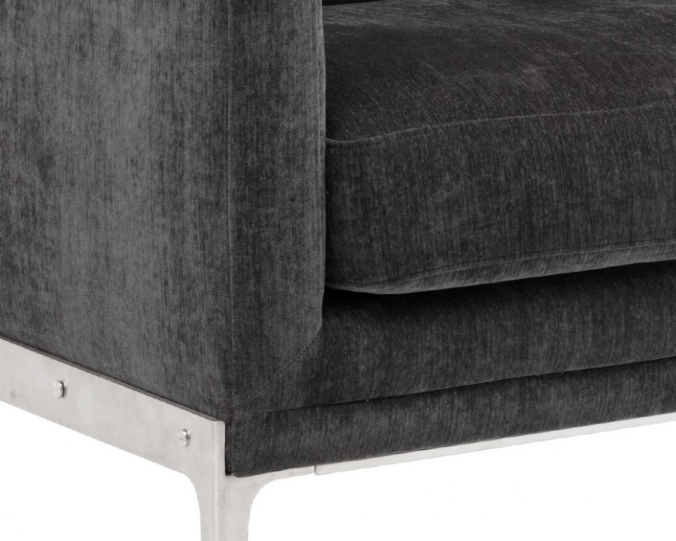 Диван California прямой черный ICON DESIGNE ДИЗАЙНЕРСКИЕ 178067 Черный  - Вид №3