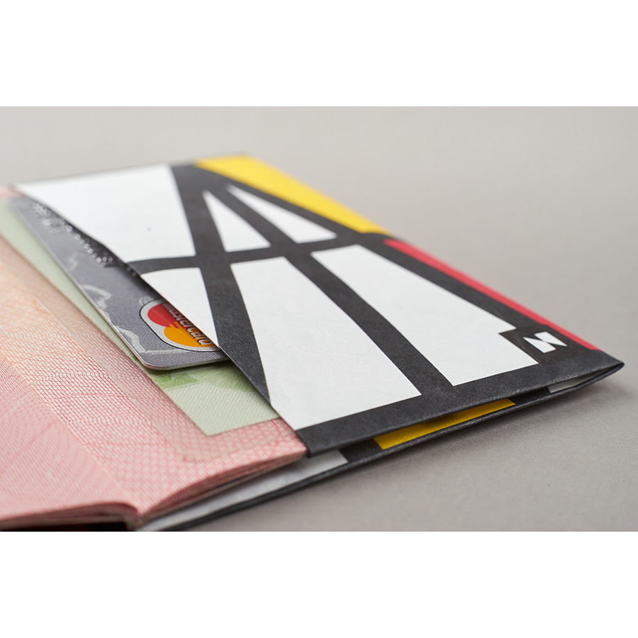 NC-123 Обложка на паспорт - new impression; сделан из tyvek® New wallet  - Вид №8