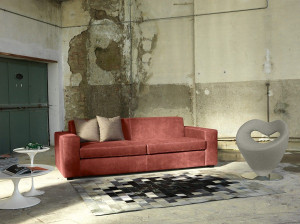 Диван-кровать из ткани