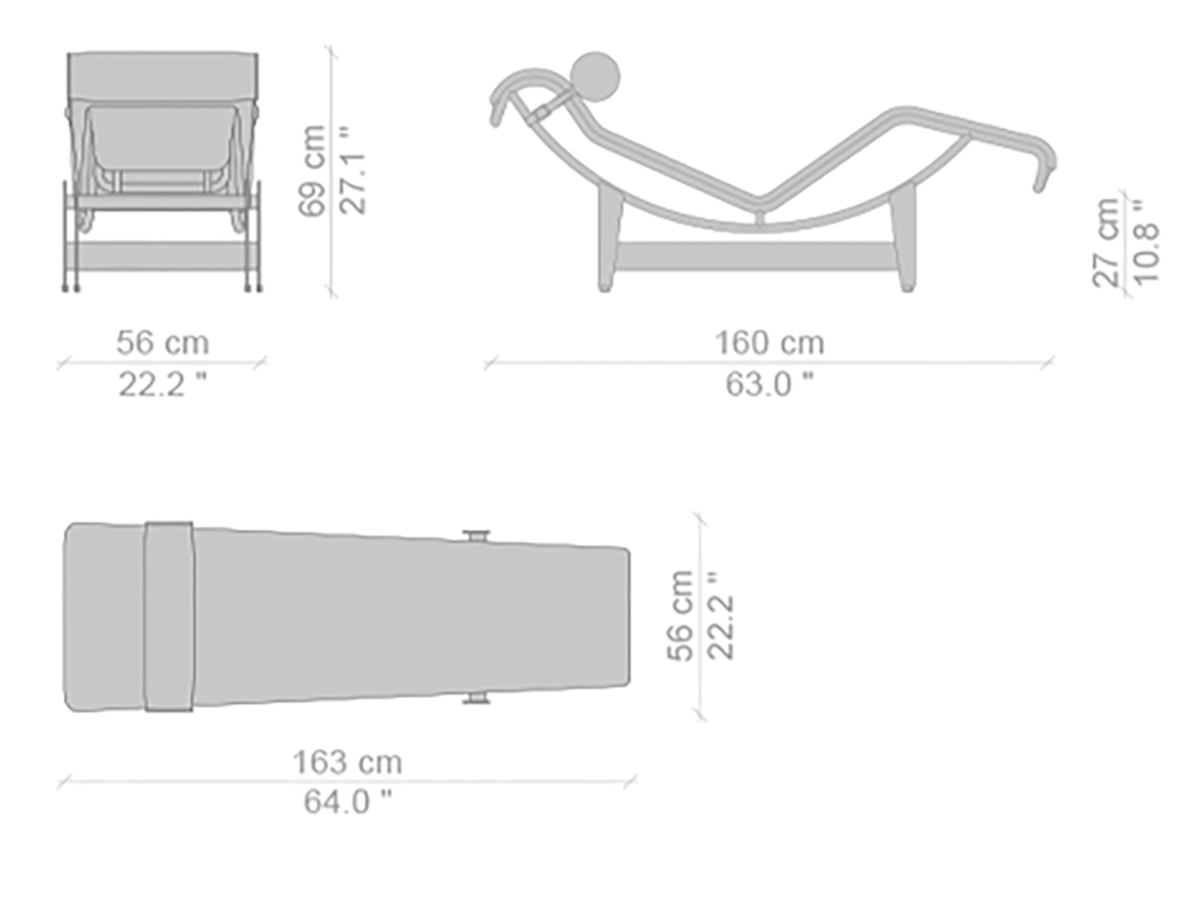 Кожаный шезлонг CASSINA LC ARCH-00098242 - Вид №5