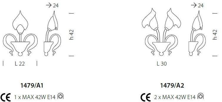 Sylcom Настенный светильник из дутого стекла Grimani sun-id-1450956 - Вид №2