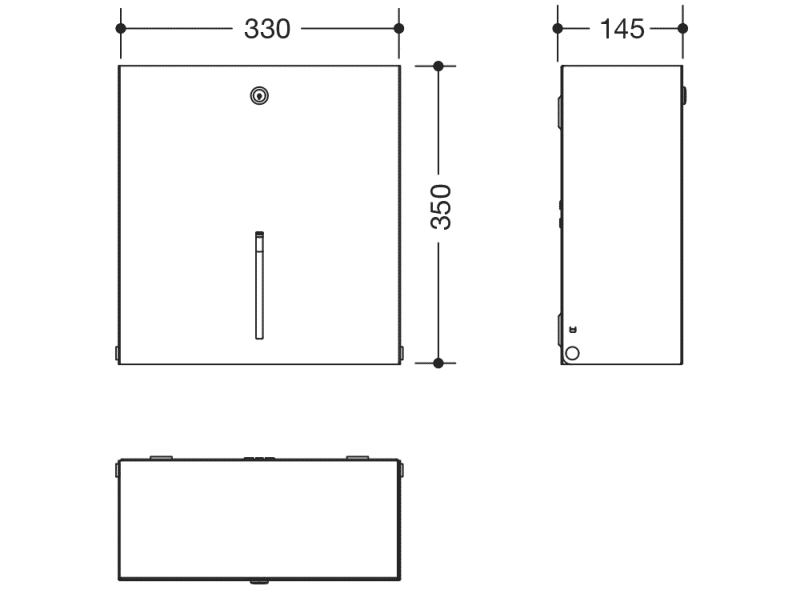 900.21.00160 Большой держатель рулона туалетной бумаги HEWI System 900 - Вид №5