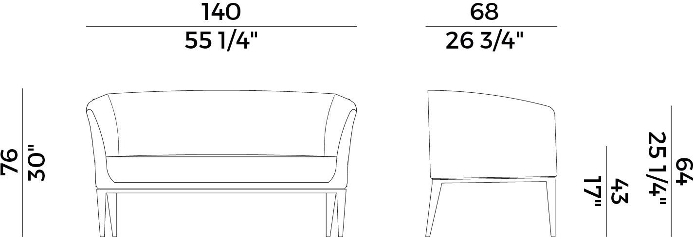 Potocco 2-х местный диван Venus 757/d2 - Вид №5