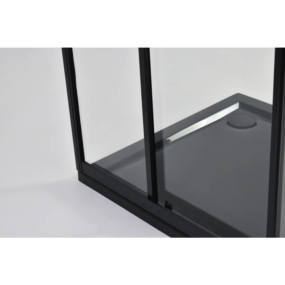 МЕТАКАМ Душевой уголок квадратный 80×80 см с черным профилем и стеклянными створками 89361541 STLM-0968051 - Вид №26