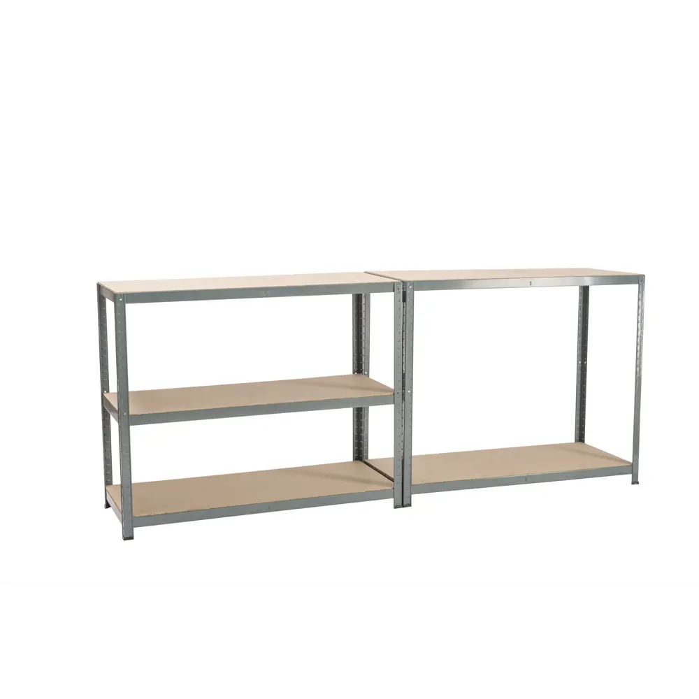 Стеллаж металлический Spaceo 120x196x50 см, 5 полок, цвет серый 81931050 STLM-2148941  - Вид №6