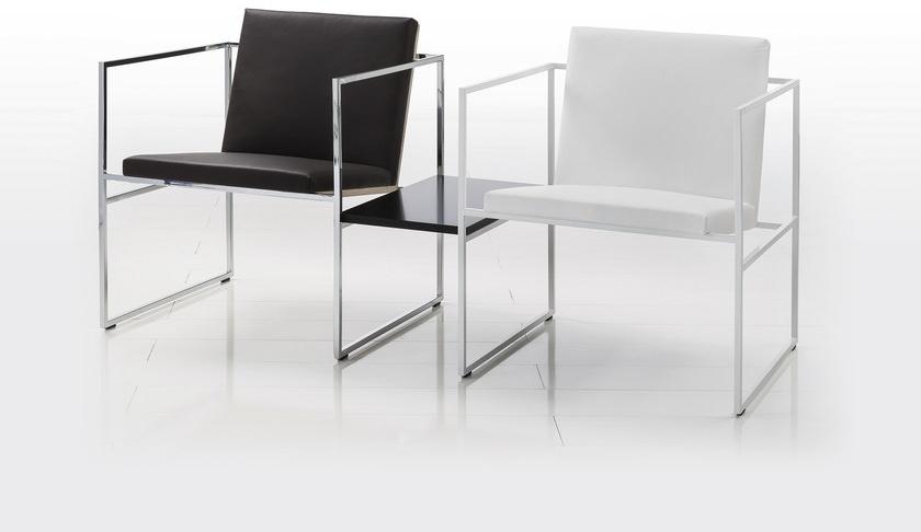 brühl Кожаное кресло-санки с подлокотниками Grace sun-id-1515669 - Вид №1