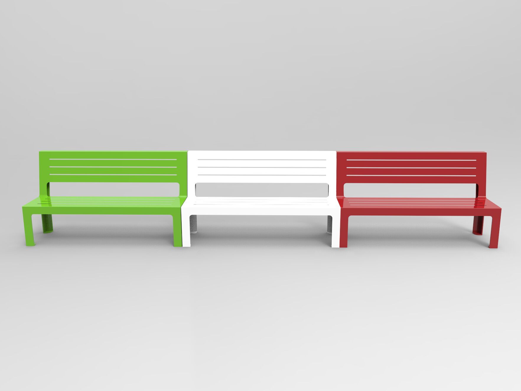 Стальная скамья со спинкой CITYSì Italy ARCH-00029605