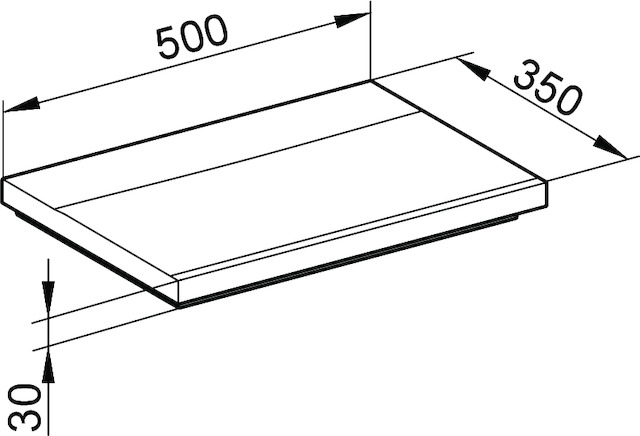 34091315000 Умывальник из минерального литья KEUCO Royal Reflex - Вид №2