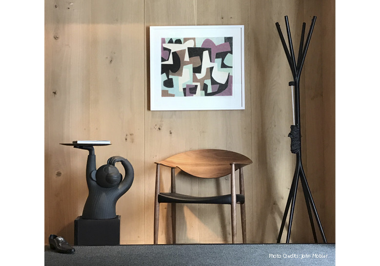 076695 Приставной столик черный BD Barcelona Design Monkey 