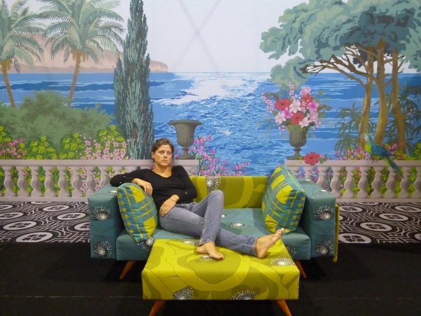 CONCEPTUWALL Подставка для ног из ткани Coquelicot sun-id-1434200 - Вид №1