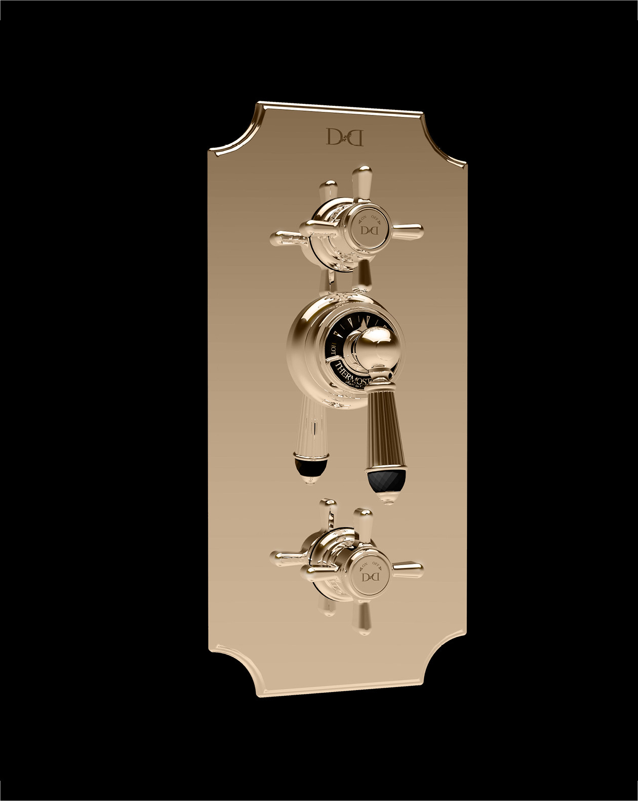 BLD79 Смеситель термостатический Black Diamond Devon&Devon  - Вид №1