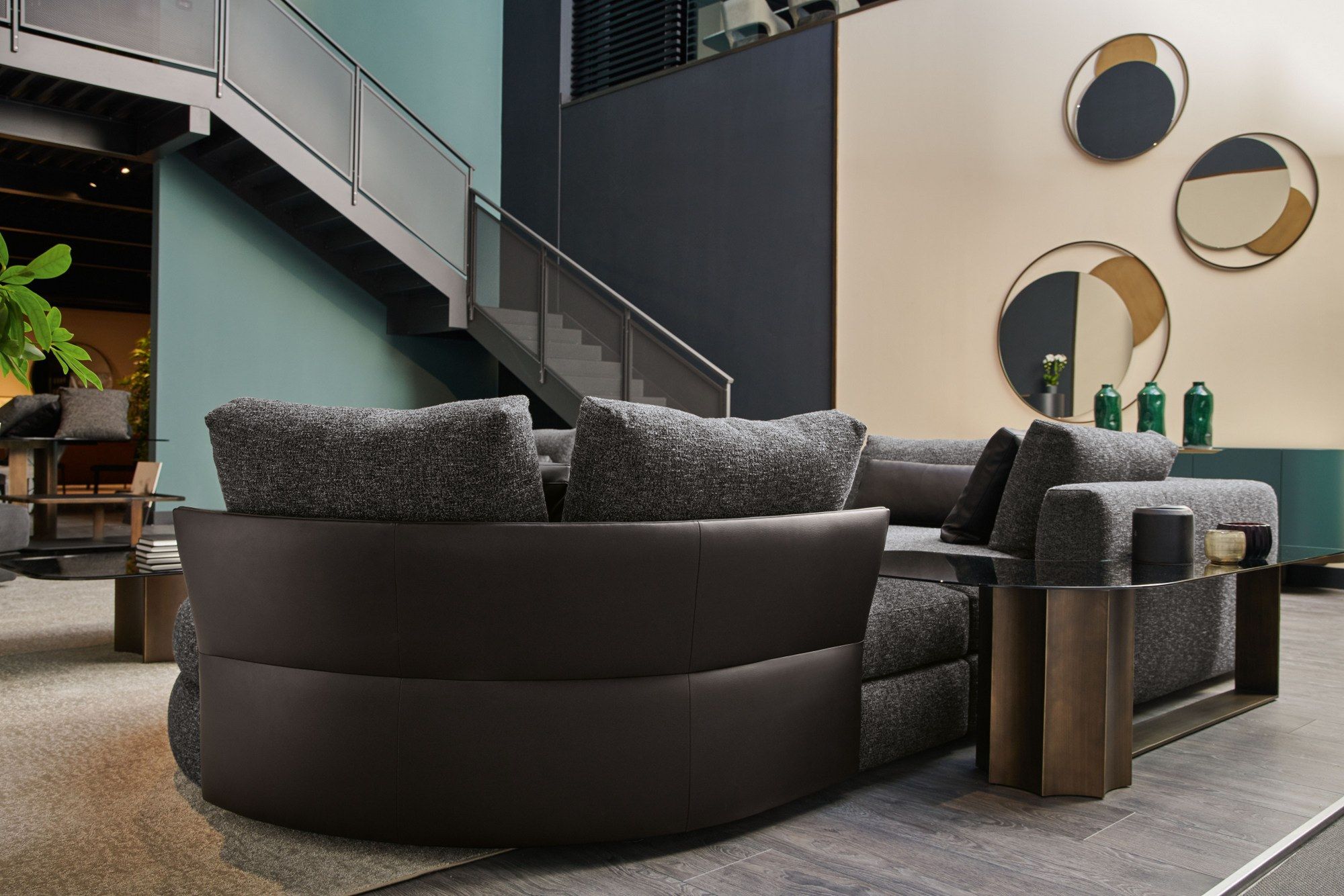 Журнальный столик из стали и стекла Cantori FLORIO ARCH-00022635 - Вид №1