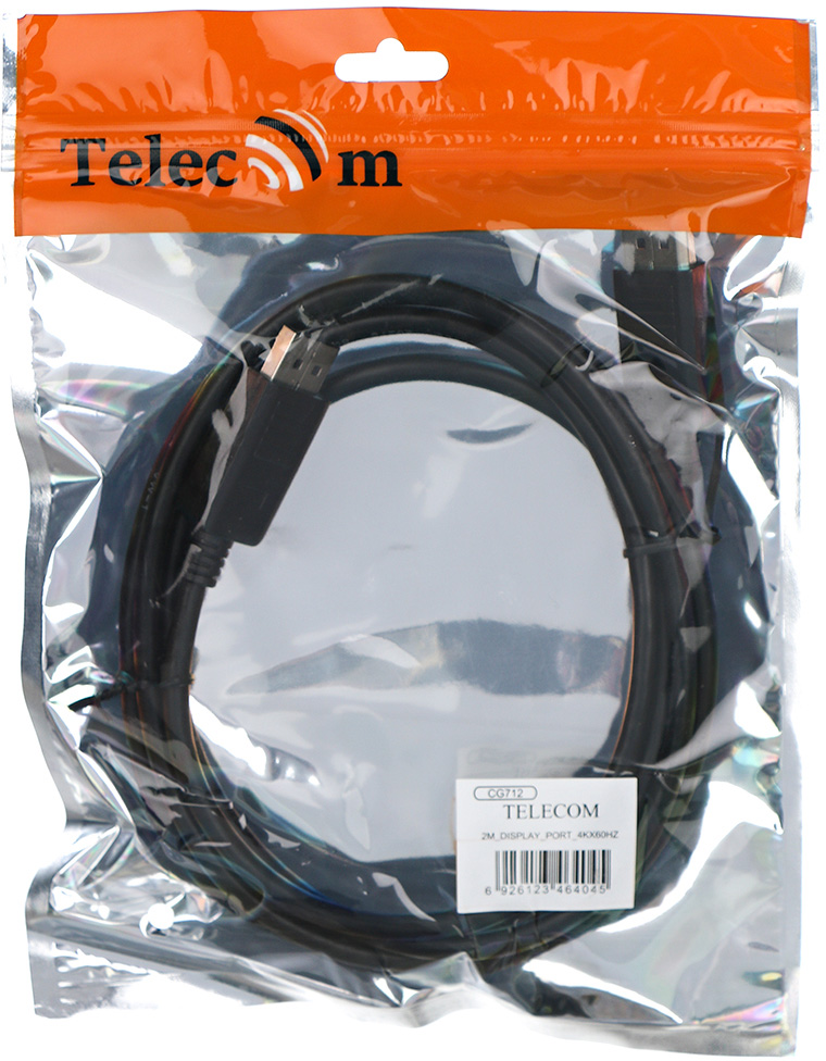 CG712-2M Кабель соединительный displayport-displayport 1.2v 4k@60hz 2м telecom <> VCOM Santreyd  - Вид №2