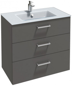 EB2098-XX-N09 Мебель для раковины-столешницы 80 см, изогнутые ручки Jacobdelafon VOX