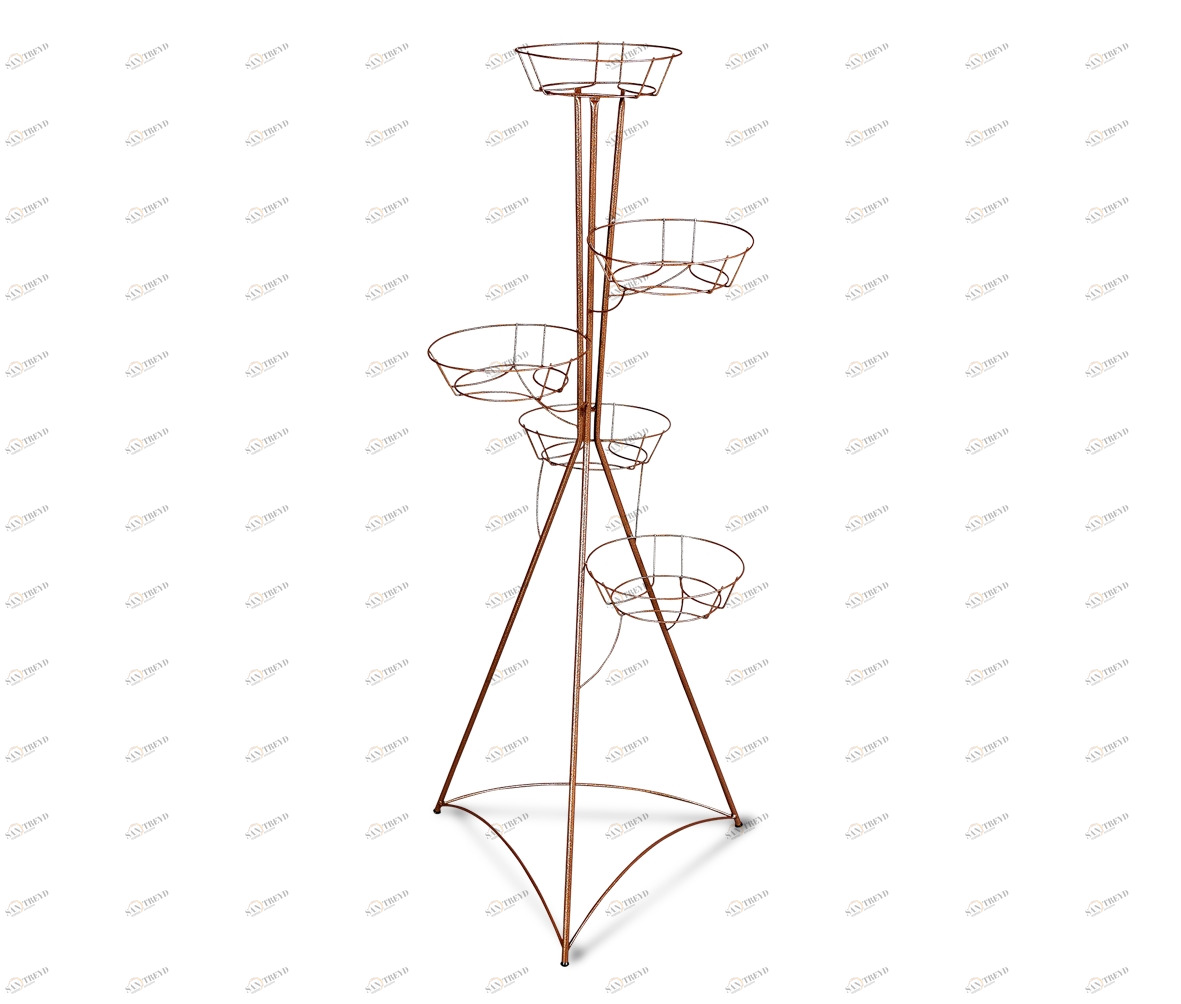 Подставка для цветов Kolonna 5 медь SHEFFILTON ПОДСТАВКИ ДЛЯ ЦВЕТОВ 014973 Медный 