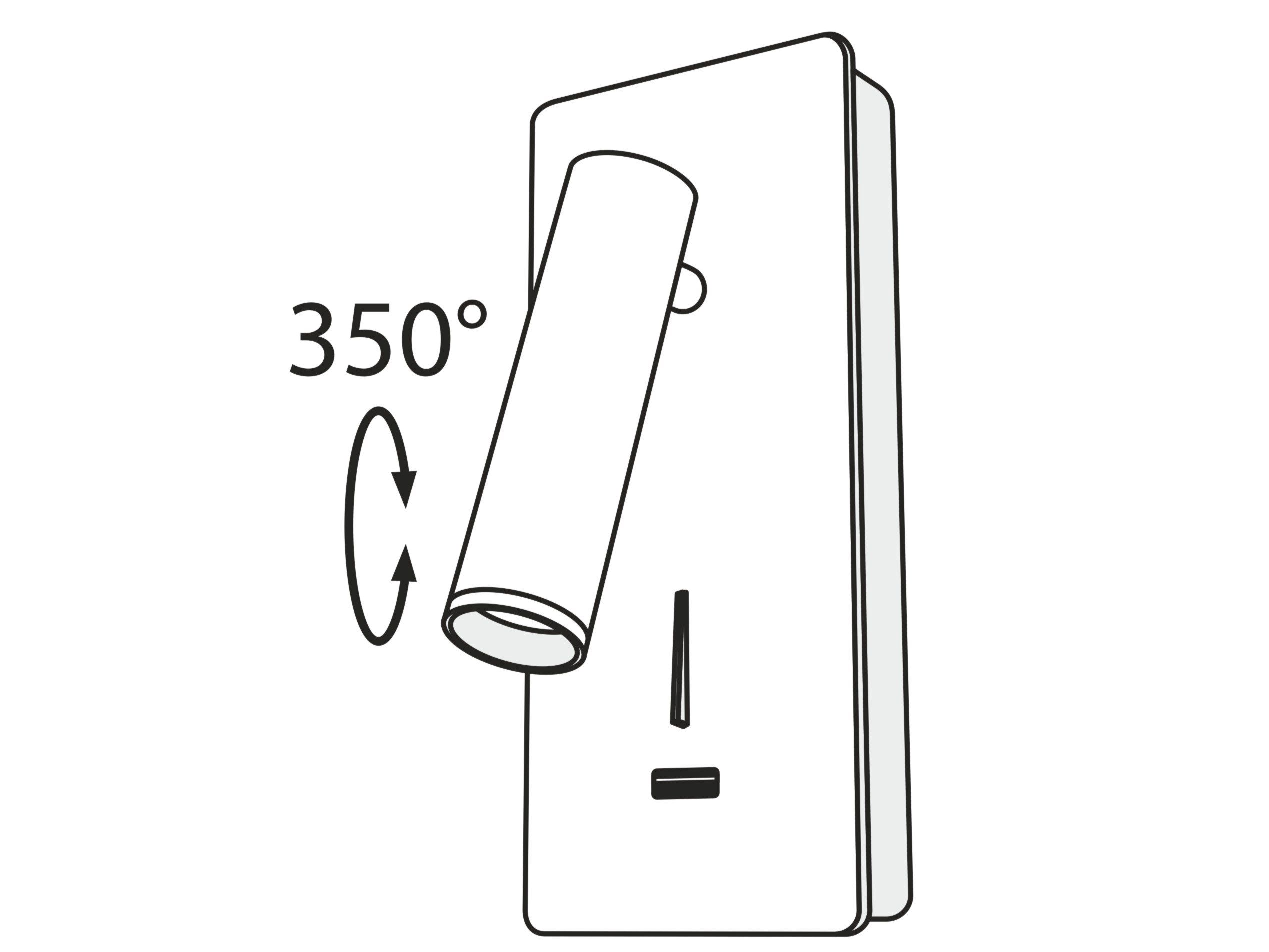 Алюминиевый регулируемый светодиодный настенный светильник Maytoni MIRAX ARCH-00146990 - Вид №6