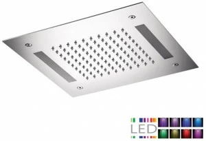 Rubinetterie Mariani Встроенная светодиодная душевая лейка из нержавеющей стали с хромотерапией Cromoterapia Sql-08