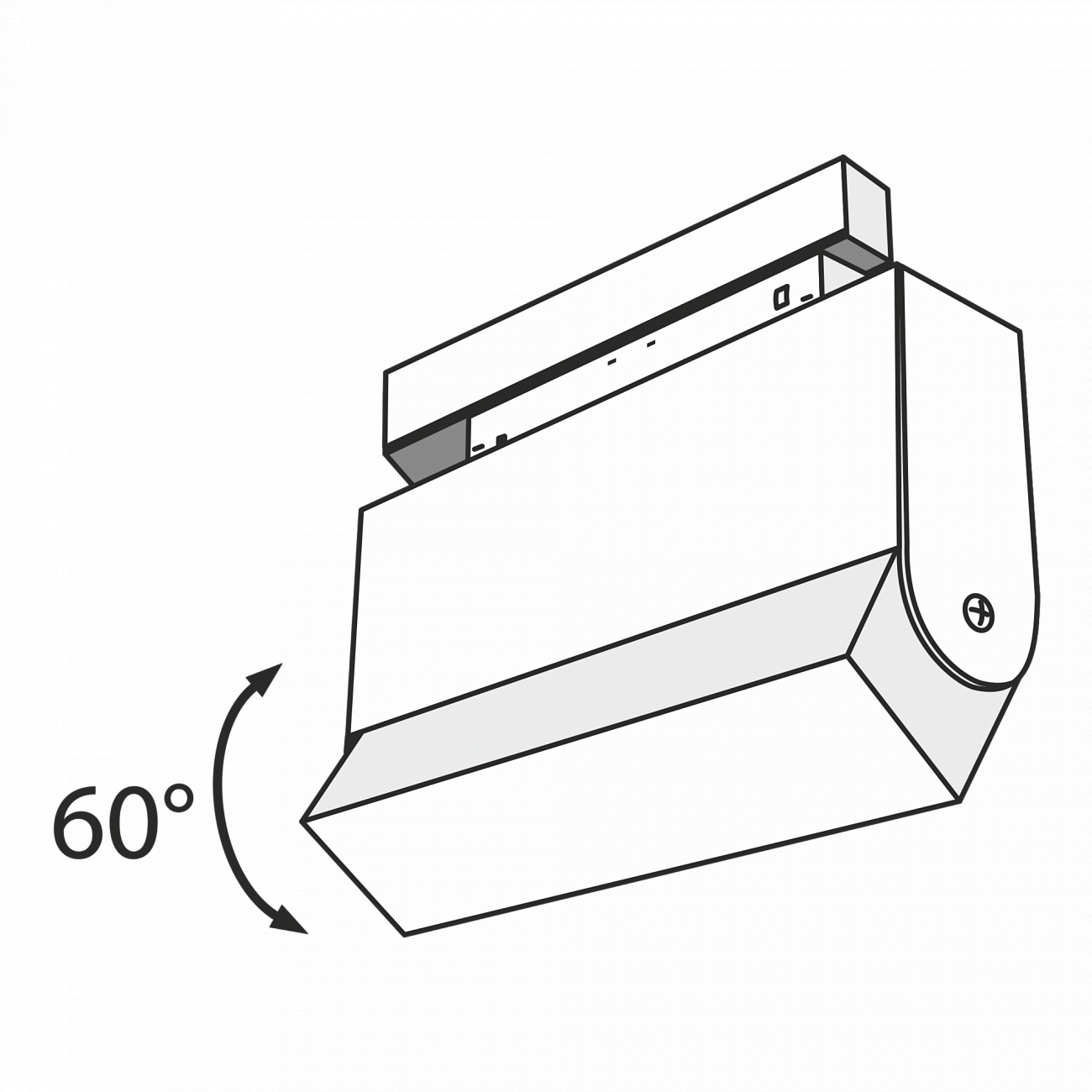 Трековый светильник черный TR013-10W4K TECHNICAL MAGNETIC TRACK SYSTEM 00-3956232 Черный  - Вид №1