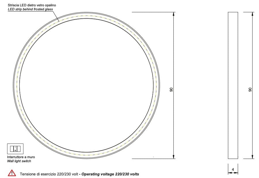 Круглое зеркало со встроенным освещением Nic Pastille ARCH-00054053 - Вид №5