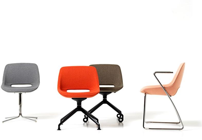 Diemme Офисное кресло из ткани с 4-мя спицами на колесиках Clea sun-id-1490584 - Вид №3