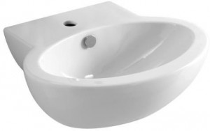 CMLS05547T0M Подвесная раковина настенная прямоугольная Azzurra Ceramica Comoda белая