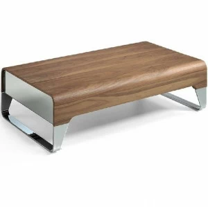 Журнальный столик дизайнерский орех с зеркальными торцами 120 см 108A от Angel Cerda ANGEL CERDA  147467 Орех;коричневый