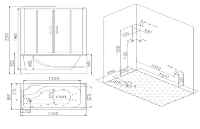 BU611 Душевая кабина SSWW  - Вид №5