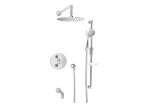 Встраиваемый термостатический набор для ванны с ручным душем