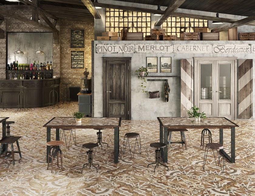 Land Porcelanico Пол из технического керамогранита с эффектом цемента Rambla sun-id-1366829 - Вид №2