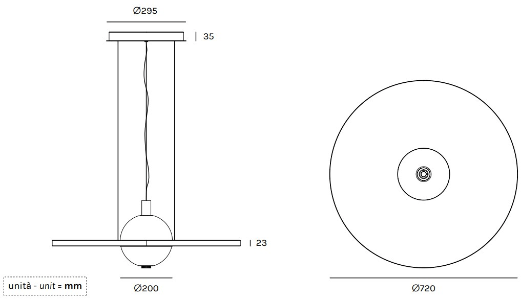 Olev Звукопоглощающий подвесной светодиодный светильник sun-id-1363910 - Вид №7