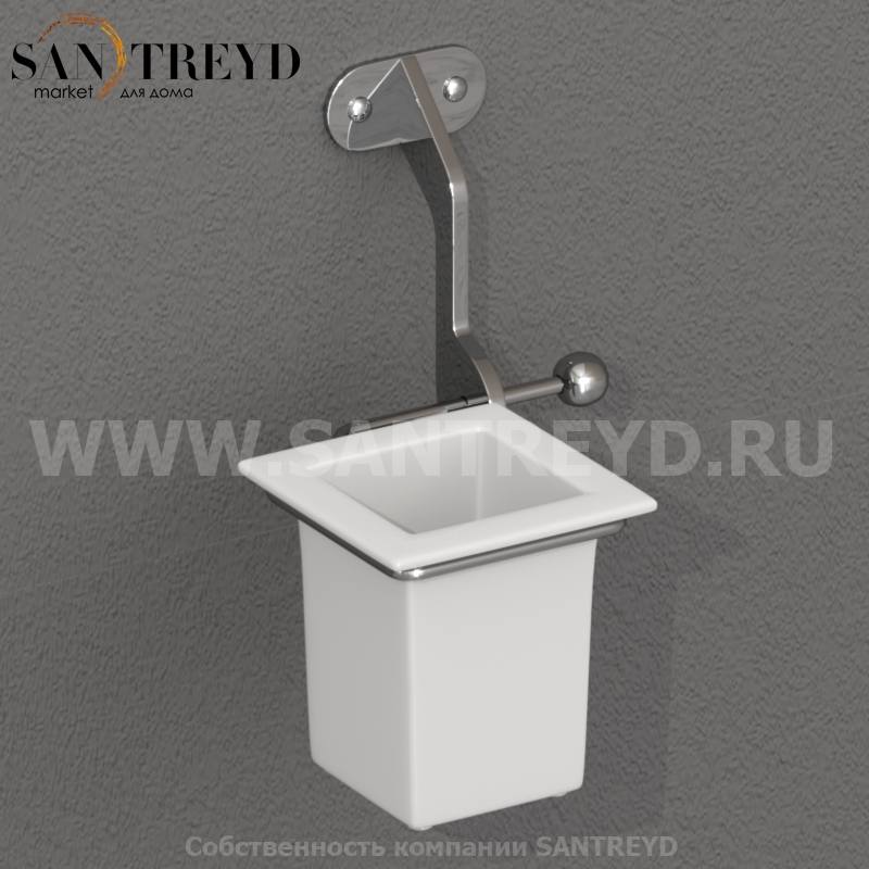 741090 Стакан для зубных щёток, цвет Хромированный Kerasan ACCESSORIES Италия 