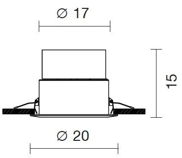 Martinelli Luce Регулируемый встраиваемый светодиодный светильник из алюминия Eye 2882/l/1/r/bi - Вид №4