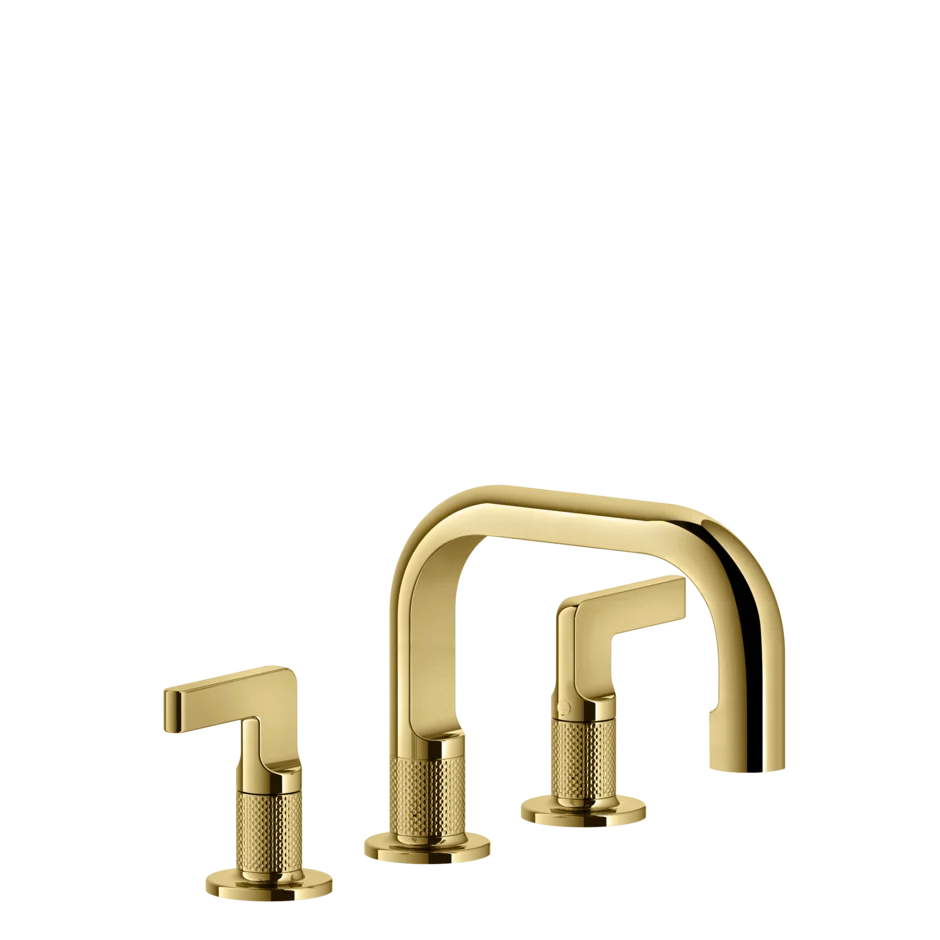 Группа умывальников 58011 246 Gessi Inciso ЗОЛОТОЙ PVD 58011246