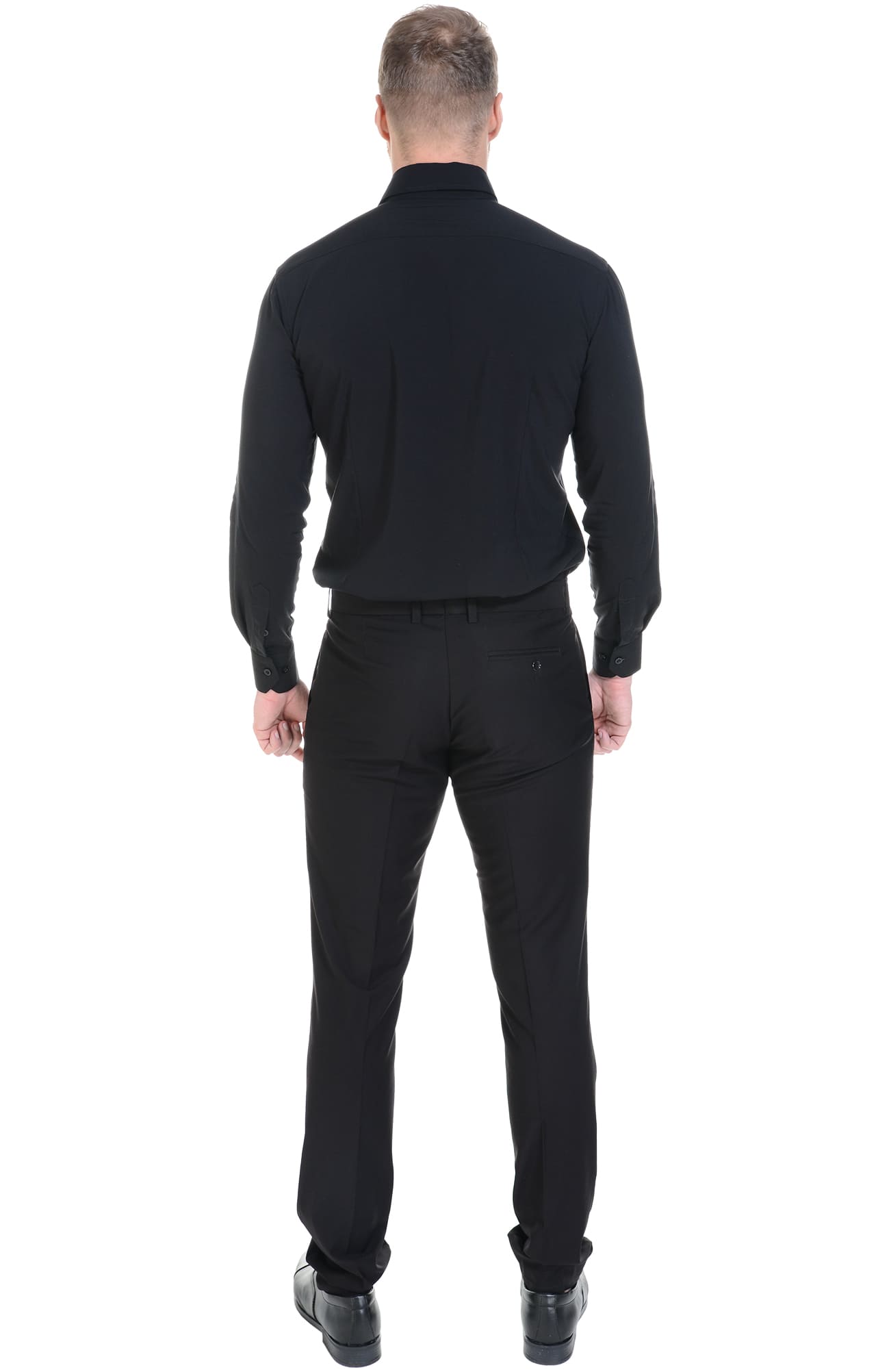 62482 Рубашка мужская  black El-Risto  Корпоративная одежда  размер 43/176-182  - Вид №7