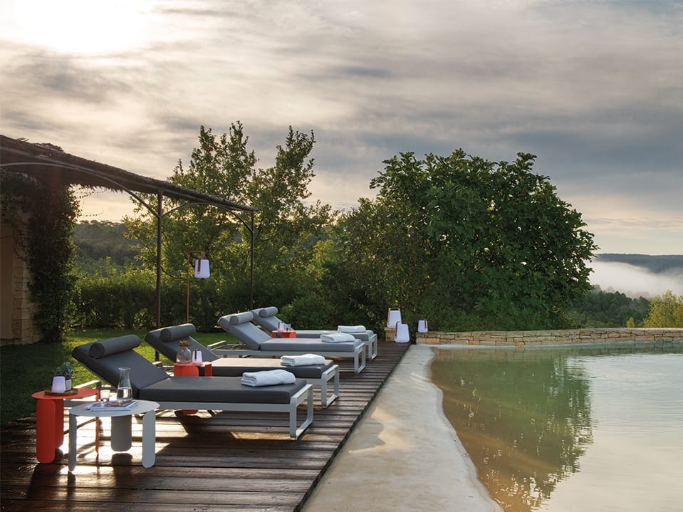 Шезлонг с откидывающейся спинкой в Sunbrella® Fermob Bellevie ARCH-00128551 - Вид №2