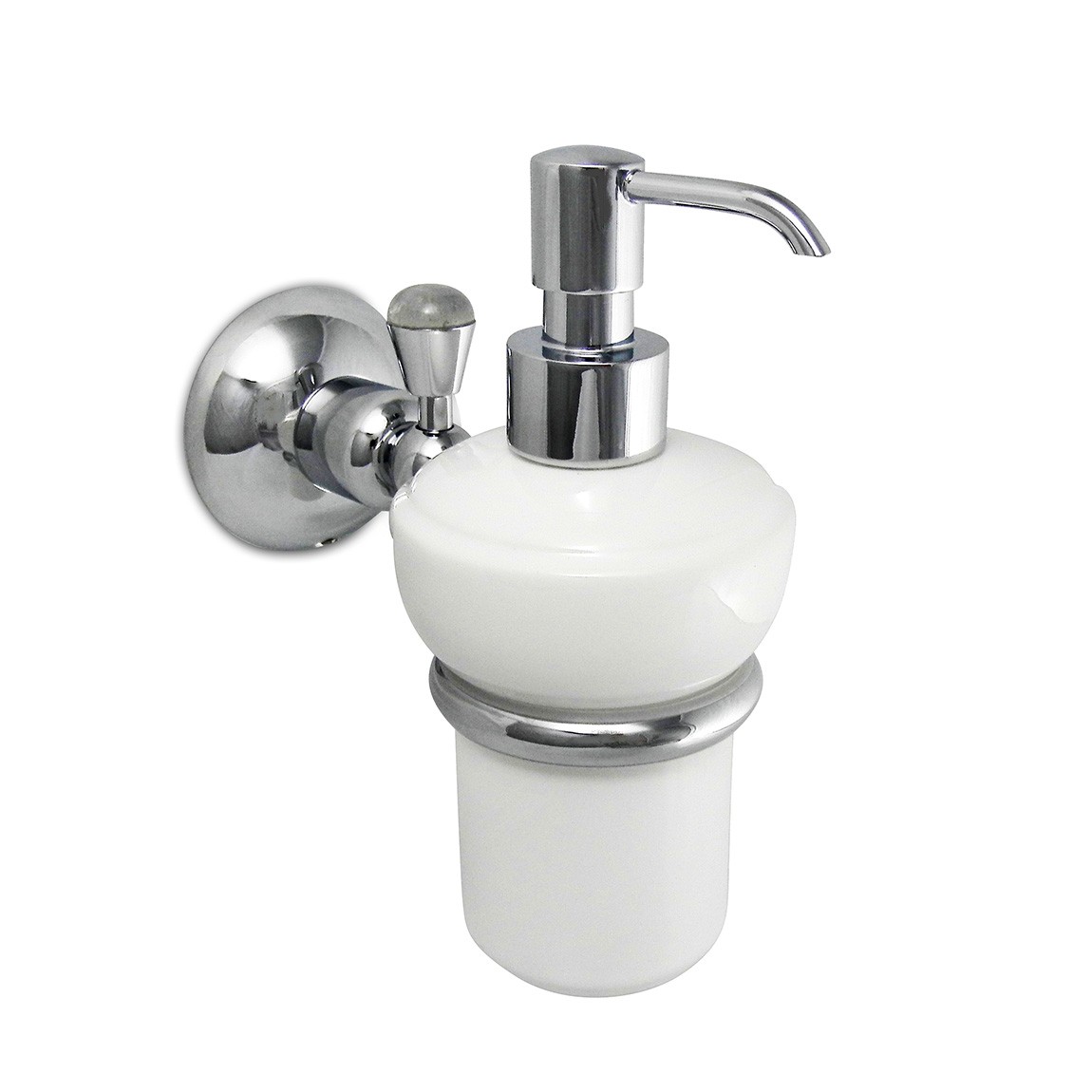 1489 ** 09C Держатель дозатора мыла Nicolazzi Series Cristallo di Rocca 