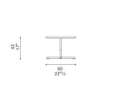 Круглый деревянный журнальный столик Poltrona Frau коллекция-столы и стулья ARCH-00140320 - Вид №4