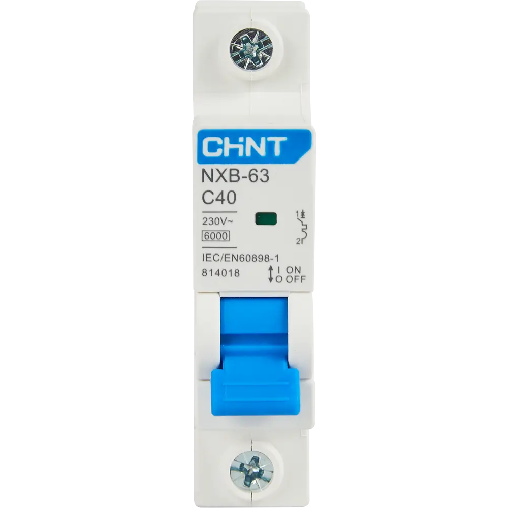 Автоматический выключатель CHINT NXB-63 1P C40A - защита от перегрузок и КЗ 85334576 STLM-0061715 - Вид №1