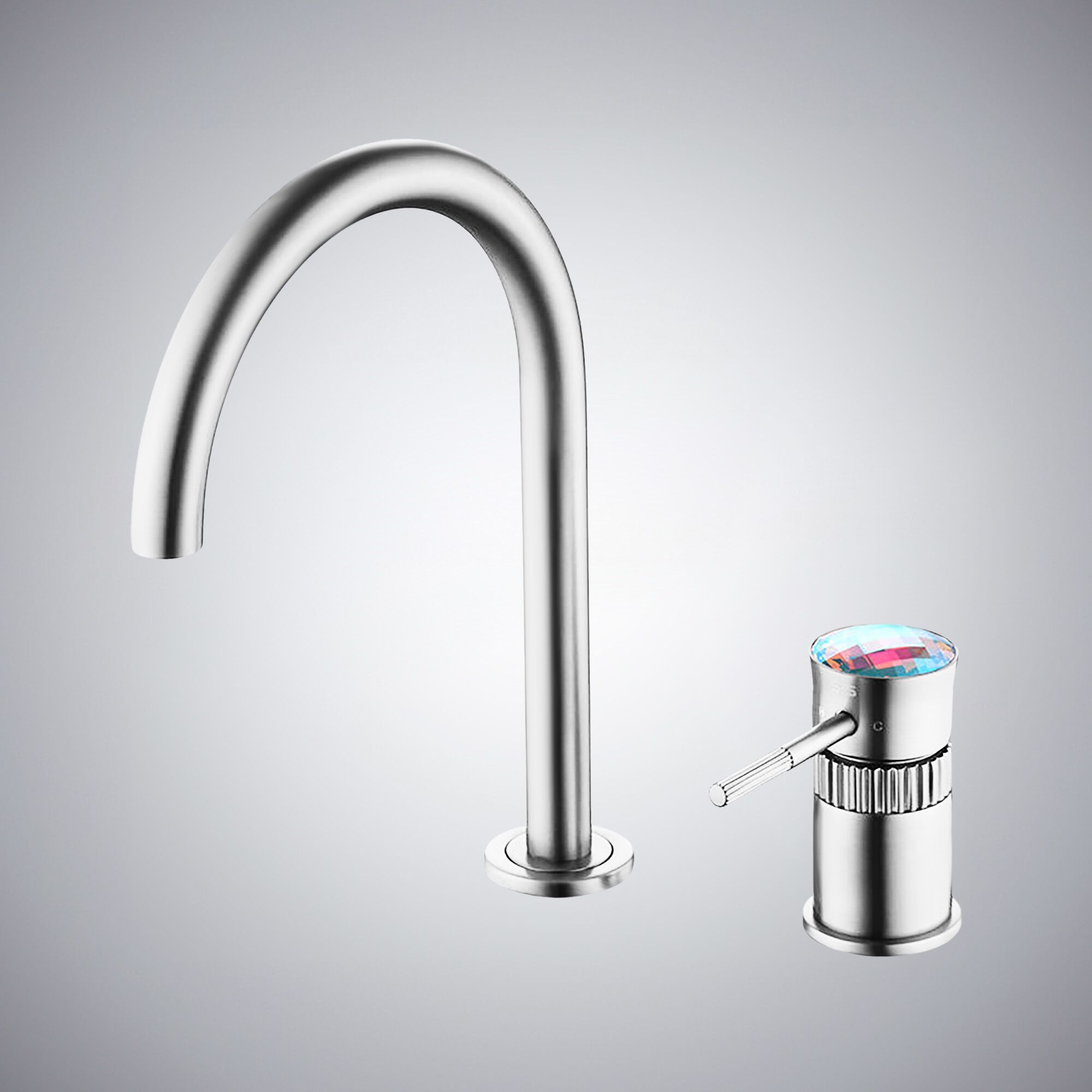 Однорычажный смеситель для раковины с 2 отверстиями Fontana Showers ALBINO ARCH-00144011 - Вид №2