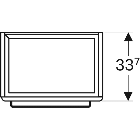 862060000 Шкафчик для раковины Geberit Renova Compact, с одной дверью Geberit  - Вид №2