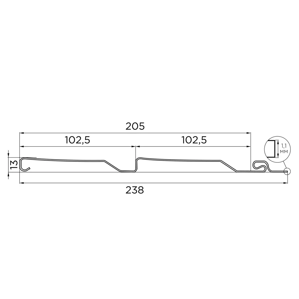 Сайдинг ПВХ MONLID корабельный брус 3 м серый STLM-2046075 - Вид №2