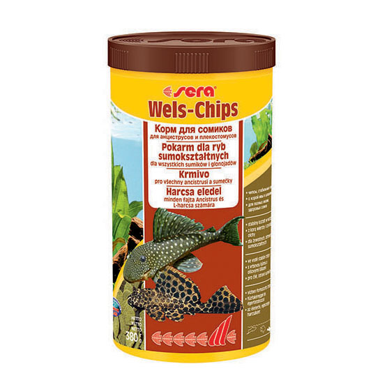 ПР0042011 Корм для рыб Wels-Chips Nature чипсы для сомиков 1000мл (380г) SERA  - Вид №3