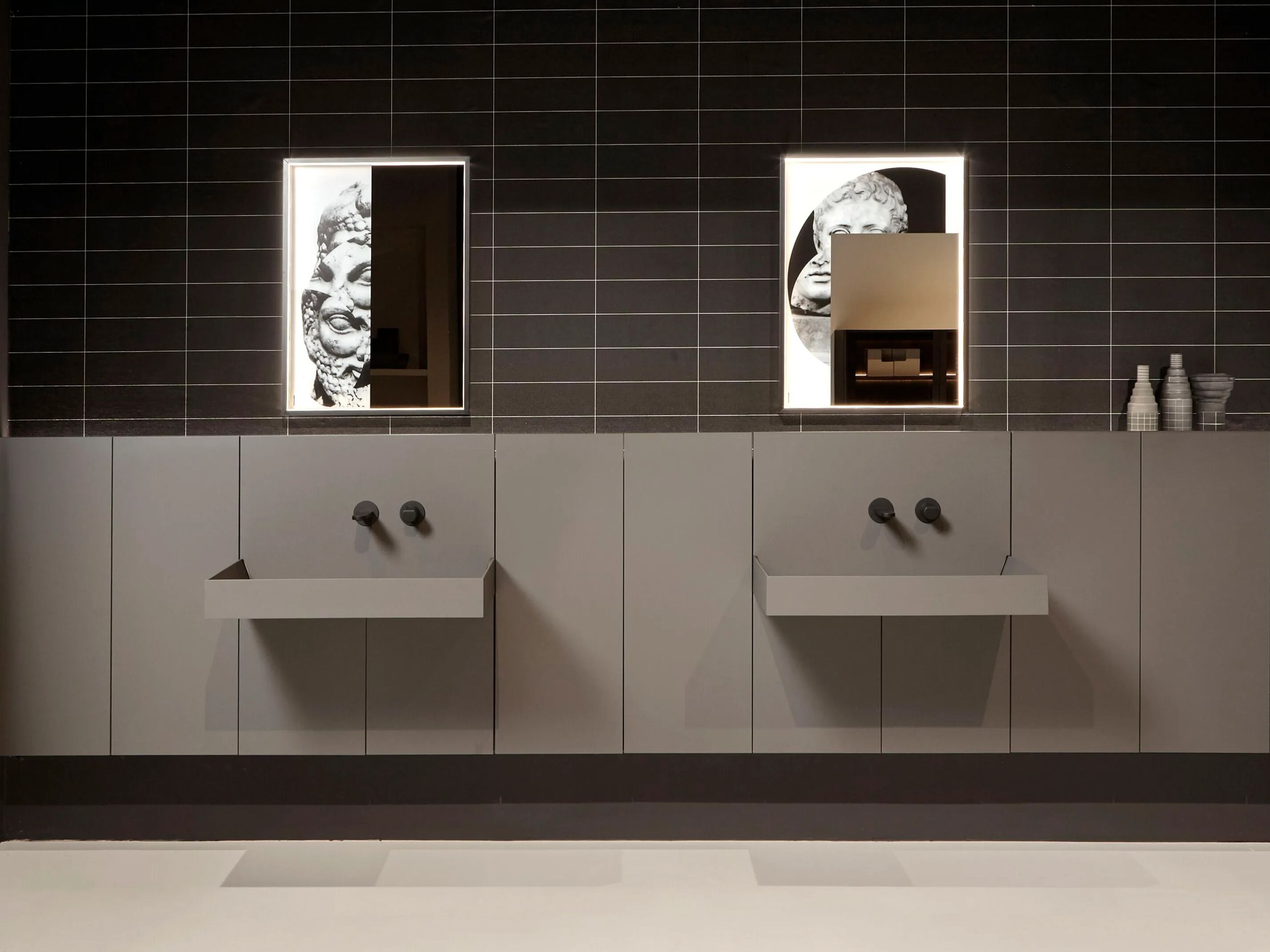 Модульный подвесной умывальник со встроенным умывальником Antoniolupi SHOWDOWN ARCH-00112835