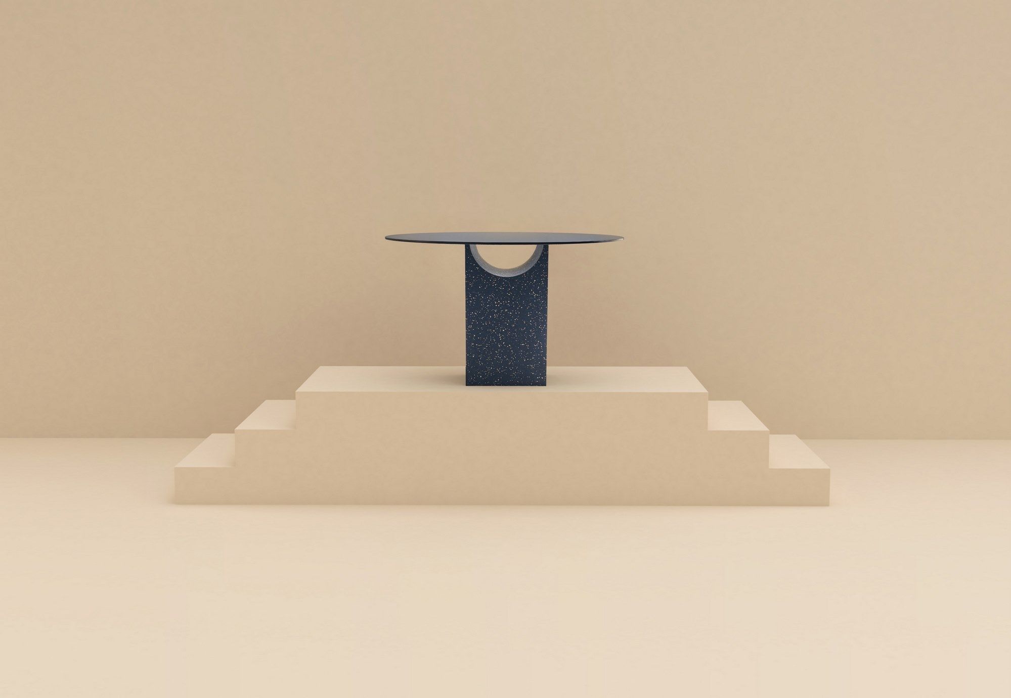 Круглый стол со стеклянной столешницей и основанием IQ Surface SANCAL Vestige ARCH-00076775 - Вид №5